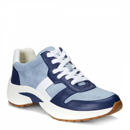 Blue Rylee Leather Suede Trainers - Lauren Ralph Lauren - Modalova