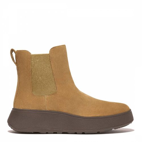 Tan F Mode Suede Flatform Chelsea Boot - FitFlop - Modalova