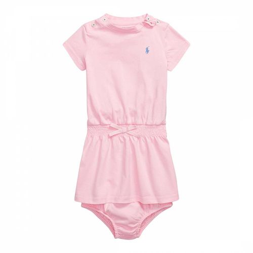 Baby Girl′s Pale Cotton T-Shirt Dress and Bloomer Set - Polo Ralph Lauren - Modalova