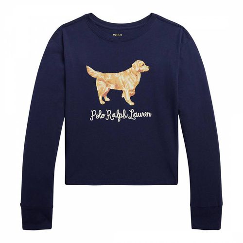 Older Girl′s Animal Logo Long-Sleeve Cotton T-Shirt - Polo Ralph Lauren - Modalova