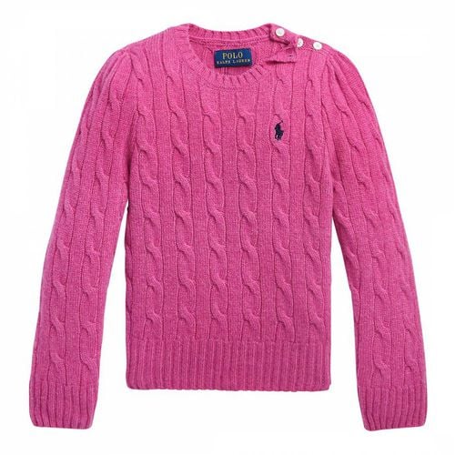 Younger Girl′s Cable Knit Cashmere Blend Jumper - Polo Ralph Lauren - Modalova