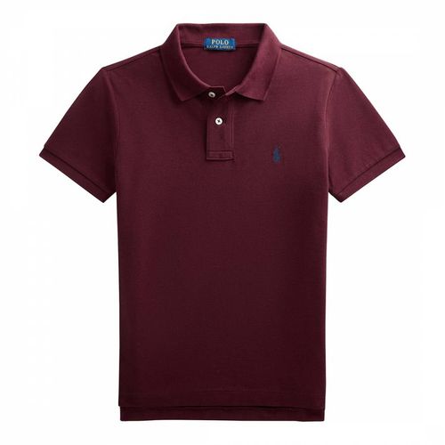 Older Boy′s Dark Slim Fit Cotton Polo Shirt - Polo Ralph Lauren - Modalova