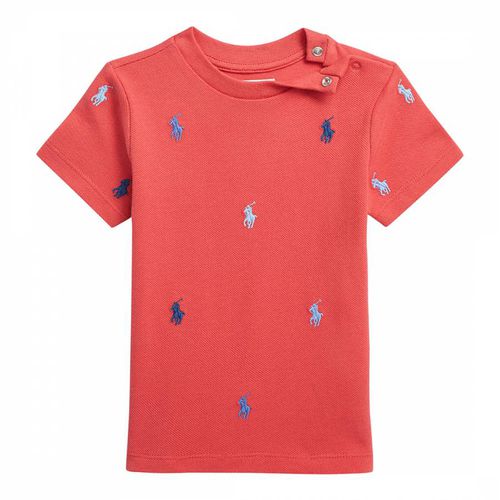 Baby Boy′s Coral Pony Print Cotton T-Shirt - Polo Ralph Lauren - Modalova