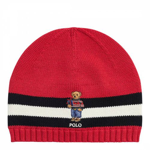 Older Boy′s Teddy Logo Cotton Beanie - Polo Ralph Lauren - Modalova