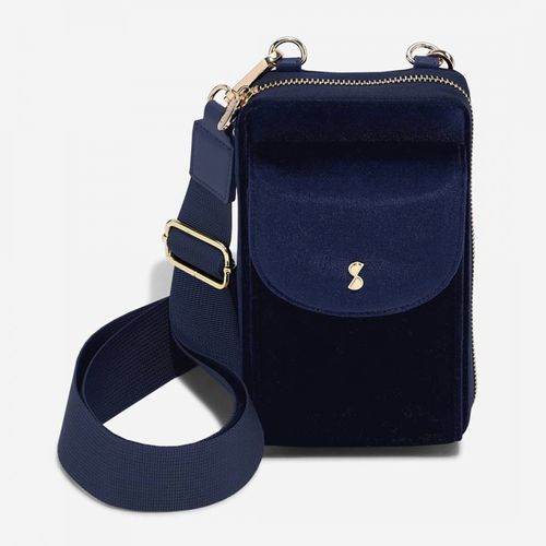 Navy Blue Mini Cross Body Bag - Stackers - Modalova