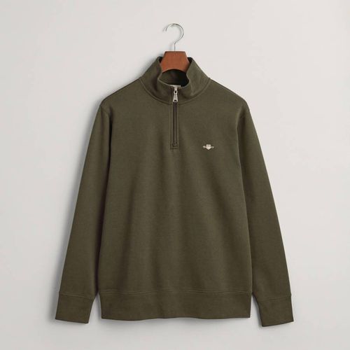 Embroidered Archive Shield Half Zip Sweatshirt - Gant - Modalova