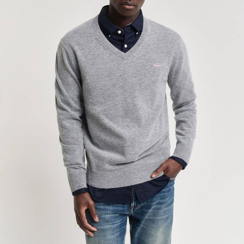 Extra Fine Lambswool V-Neck Jumper - Gant - Modalova