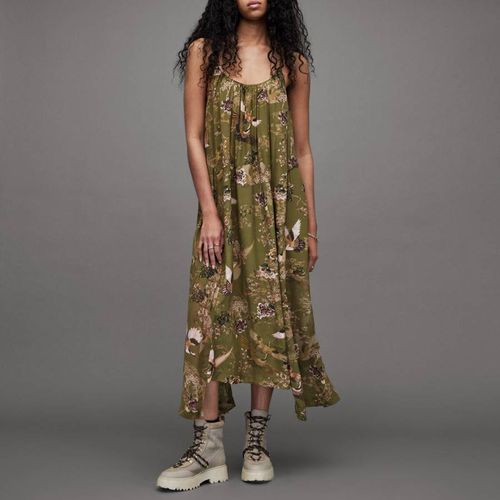 Khaki Areena Peggy Dress - AllSaints - Modalova