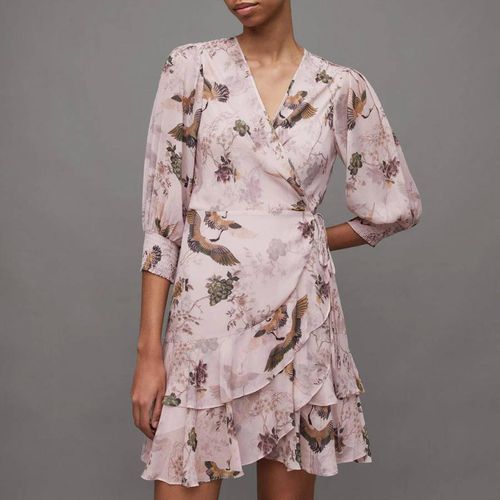 Pink Ari Peggy Dress - AllSaints - Modalova