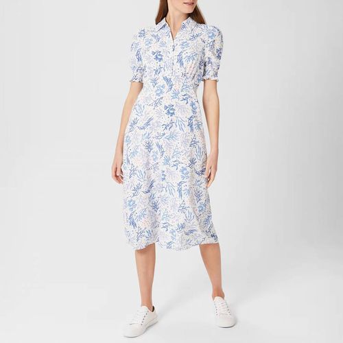 White/Blue Elora Midi Dress - Hobbs London - Modalova