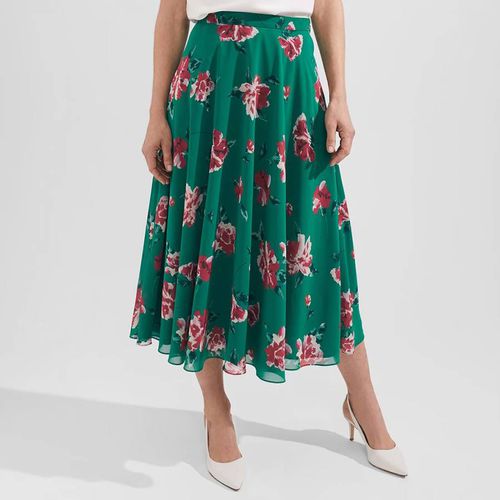 Green Carly Midi Skirt - Hobbs London - Modalova