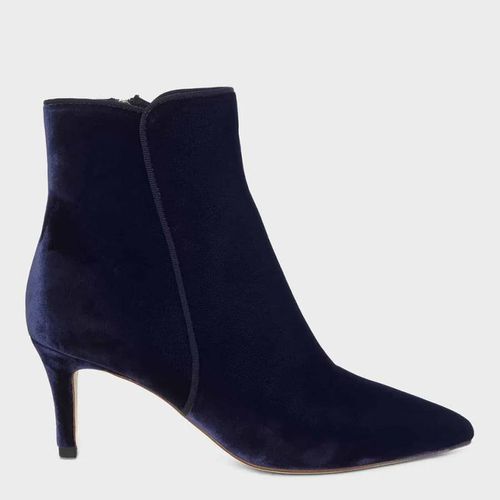 Navy Velvet Elida Ankle Boot - Hobbs London - Modalova