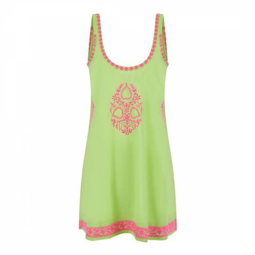 Lime & Pink Aloha Slip Dress - Pranella - Modalova