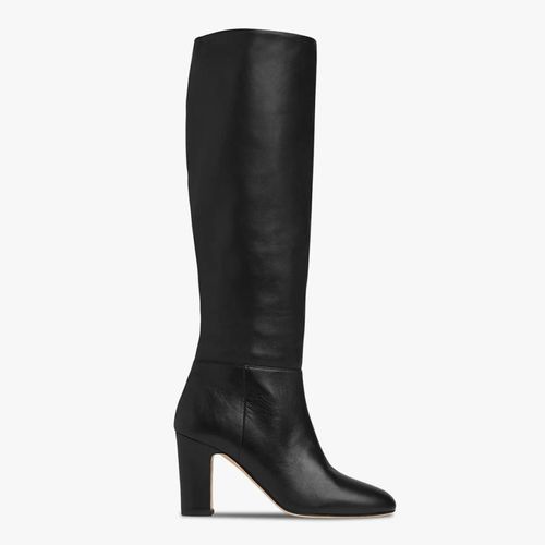 Karen Leather Heeled Long Boots - L K Bennett - Modalova