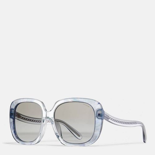 Transparent Sculptural C Square Sunglasses - Coach - Modalova