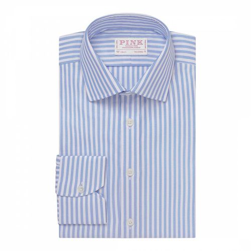 Striped Tailored Fit Cotton Shirt - Thomas Pink - Modalova