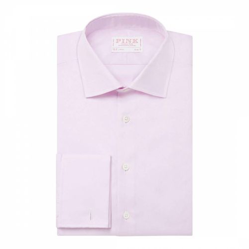 Pink Slim Fit Twill Cotton Shirt - Thomas Pink - Modalova