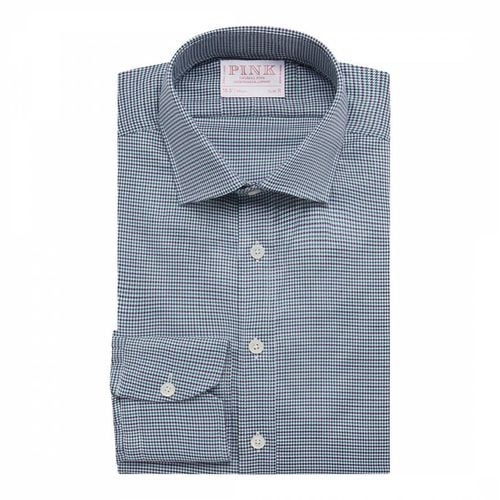 Puppytooth Slim Fit Twill Cotton Shirt - Thomas Pink - Modalova