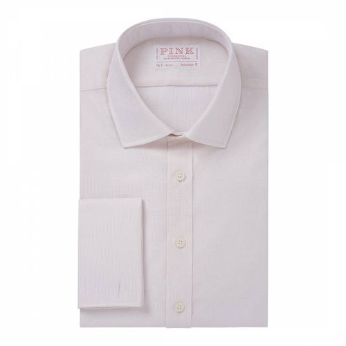 Micro Check Tailored Fit Cotton Shirt - Thomas Pink - Modalova