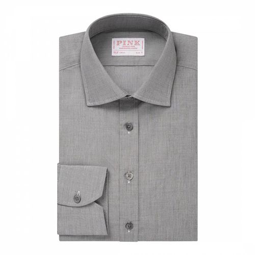 Micro Check Tailored Fit Cotton Shirt - Thomas Pink - Modalova