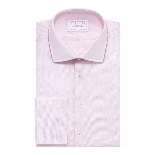 Jacquard Classic Fit Cotton Shirt - Thomas Pink - Modalova