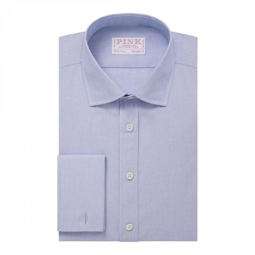 Blue Tailored Fit Cotton Shirt - Thomas Pink - Modalova