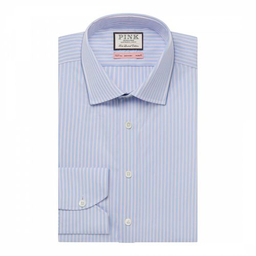 Double Stripe Tailored Fit Cotton Shirt - Thomas Pink - Modalova