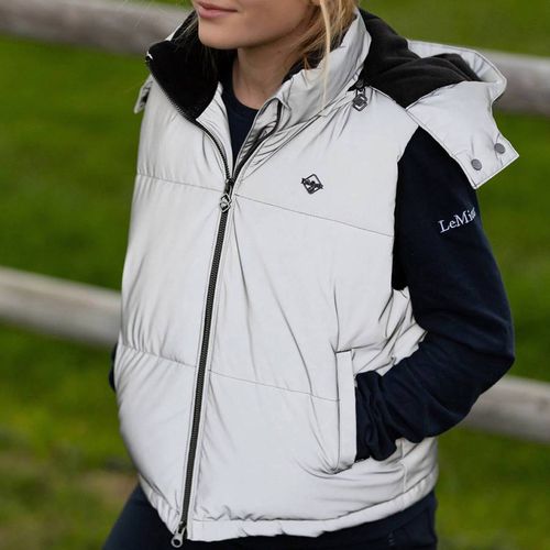 White Kids Reflective Gilet - LeMieux - Modalova