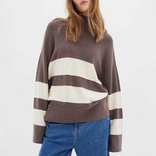 Beige Striped Roll Jumper - Inwear - Modalova