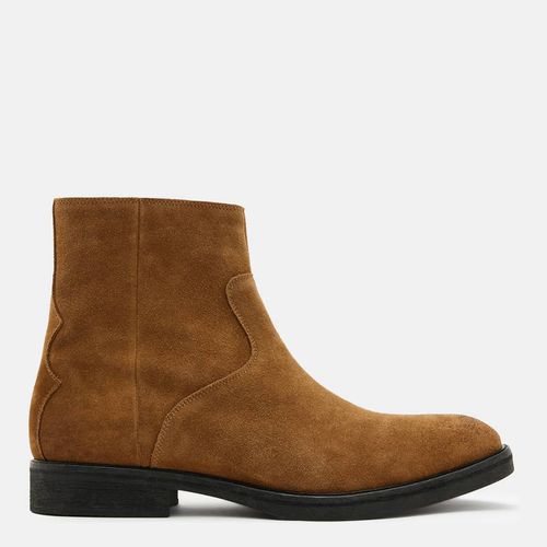 Brown Lang Suede Boots - AllSaints - Modalova