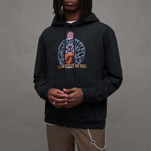 Black Dimension Graphic Hoodie - AllSaints - Modalova