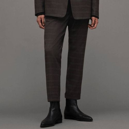 Brown Spica Check Trousers - AllSaints - Modalova