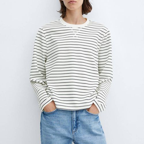 Blue Striped Sweatshirt - Mango - Modalova