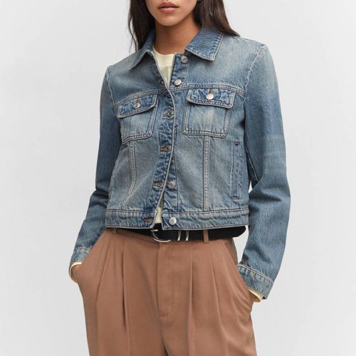 Blue Denim Jacket - Mango - Modalova