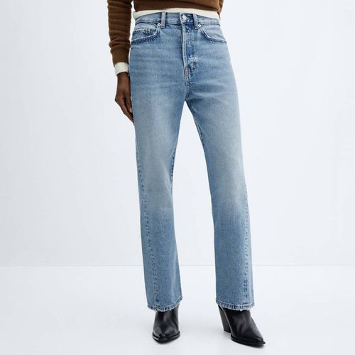 Blue Straight Jeans - Mango - Modalova