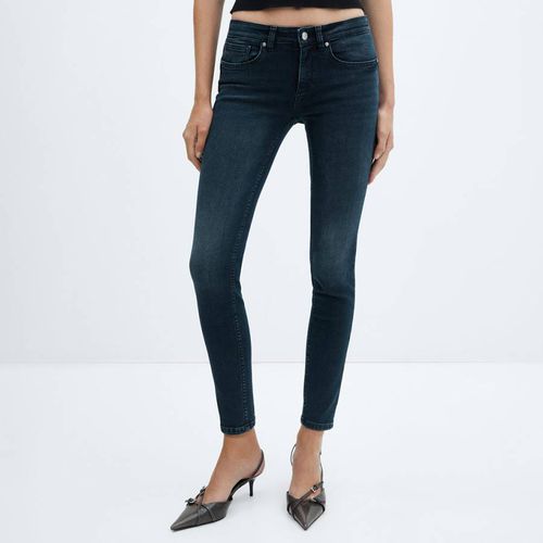 Dark Blue Skinny Push-Up Jeans - Mango - Modalova