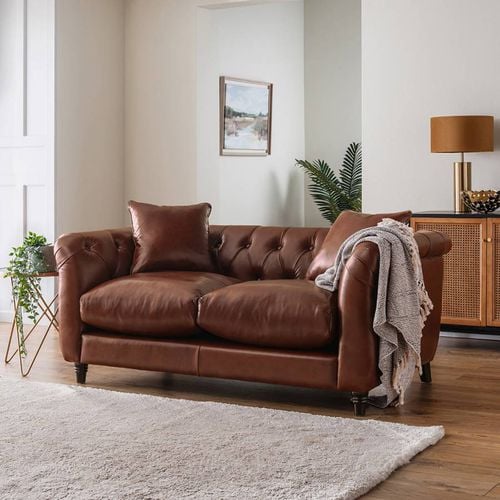 The Soho Medium Sofa Leather Brown - The Great Sofa Company - Modalova