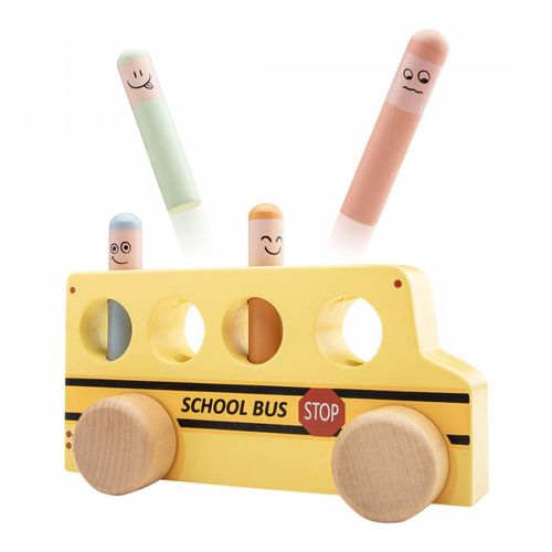 Popup Wooden School Bus - New Classic Toys - Modalova