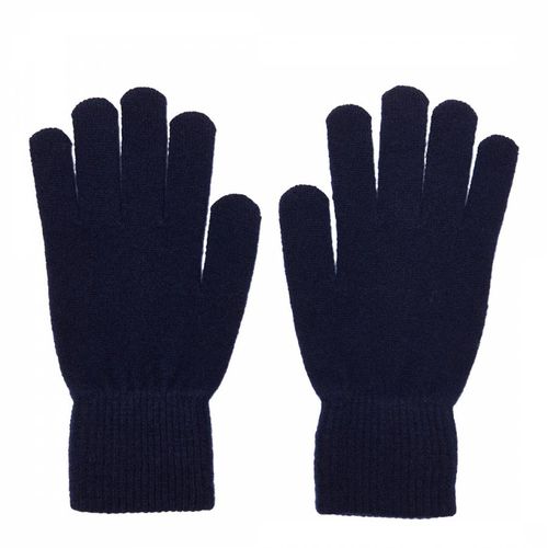 Navy Cashmere Gloves - Laycuna London - Modalova