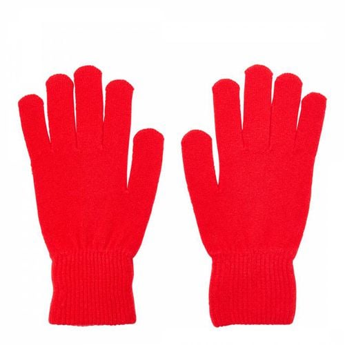 Red Cashmere Gloves - Laycuna London - Modalova