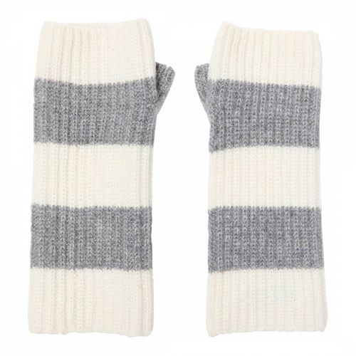 Cream Cashmere Fingerless Gloves - Laycuna London - Modalova