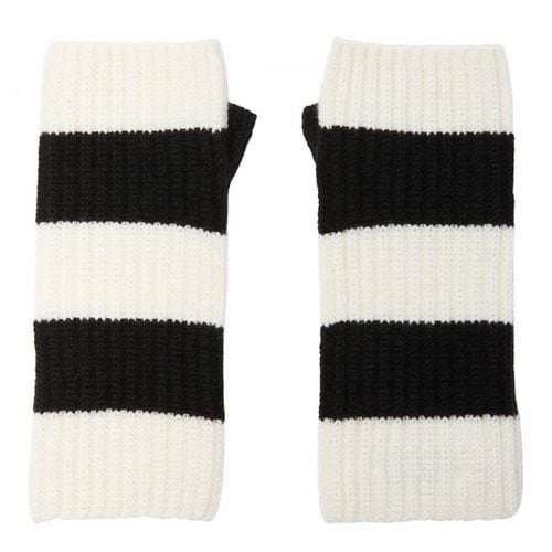 Cream Cashmere Fingerless Gloves - Laycuna London - Modalova