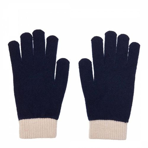 Biscuit Two Tone Cashmere Gloves - Laycuna London - Modalova