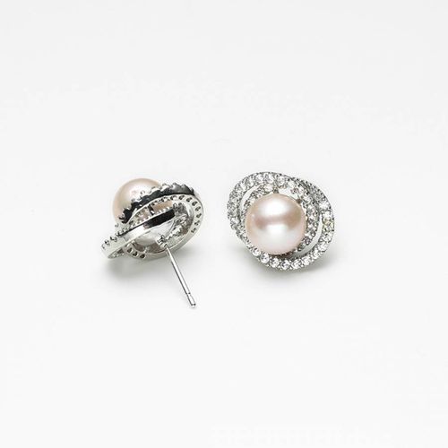 White Genuine Freshwater Pearl Earrings - Sound Of Pearls London - Modalova