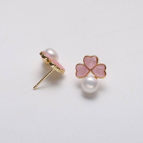 White Genuine Freshwater Pearl Earrings - Sound Of Pearls London - Modalova