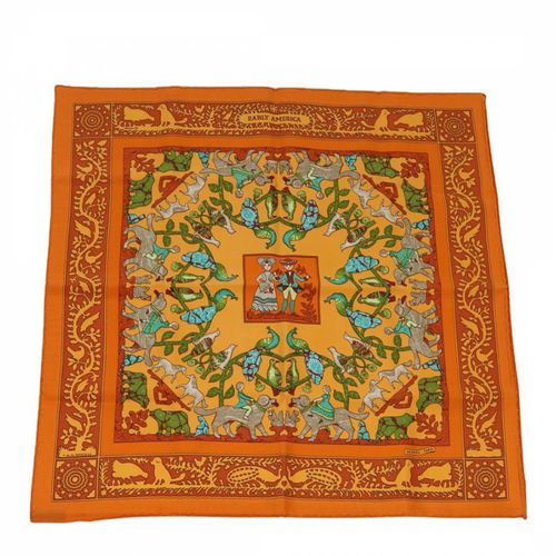 Orange Hermes Carre Scarf - A - Pre-Loved HermÃ¨s - Modalova