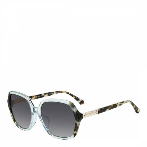 Blue Gold Square Sunglasses 57mm - Kate Spade - Modalova