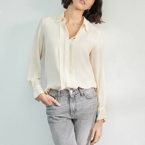 Pintuck Placket Silk Blend Blouse - REALLY WILD - Modalova