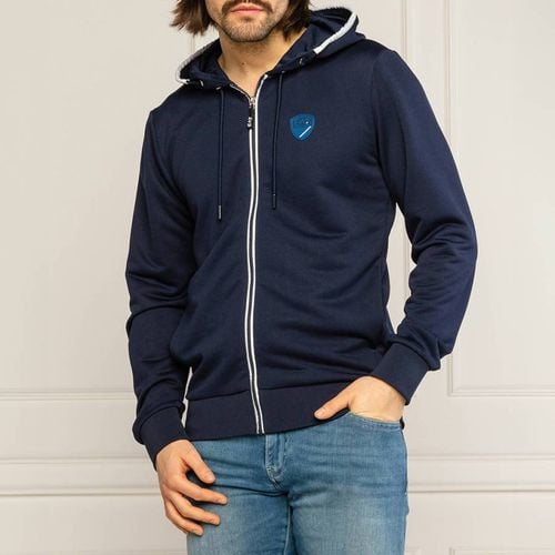 Navy Zip Hoodie - EA7 Emporio Armani - Modalova