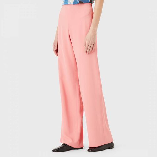 Pink Wide Leg Trousers - Emporio Armani - Modalova